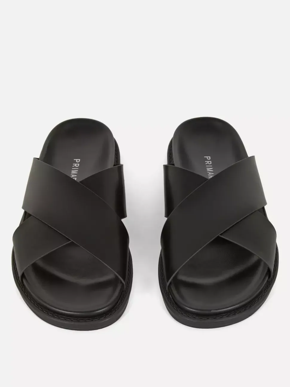 Klapki ze skrzyżowanymi paskami