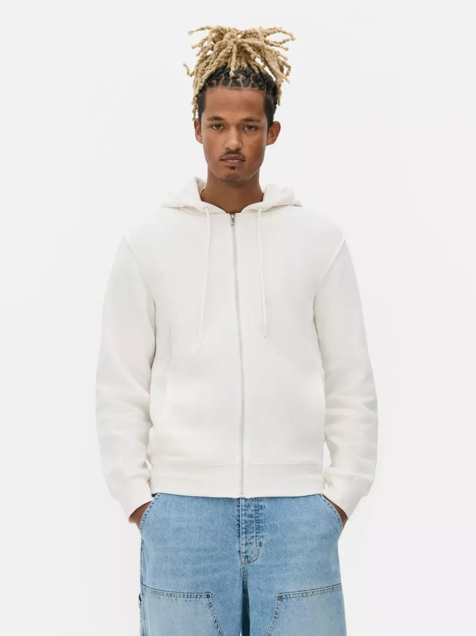 Klasyczna zapinana na zamek bluza z kapturem