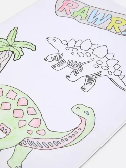 Kolorowanka z dinozaurami