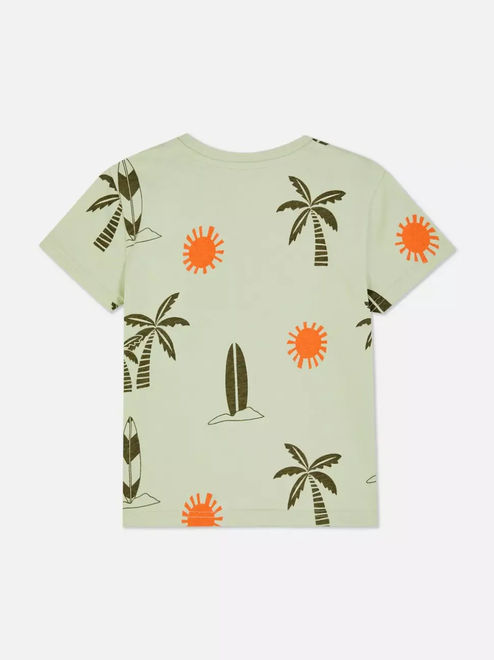 Kolorowy T-shirt z krótkim rękawem i motywem rekina