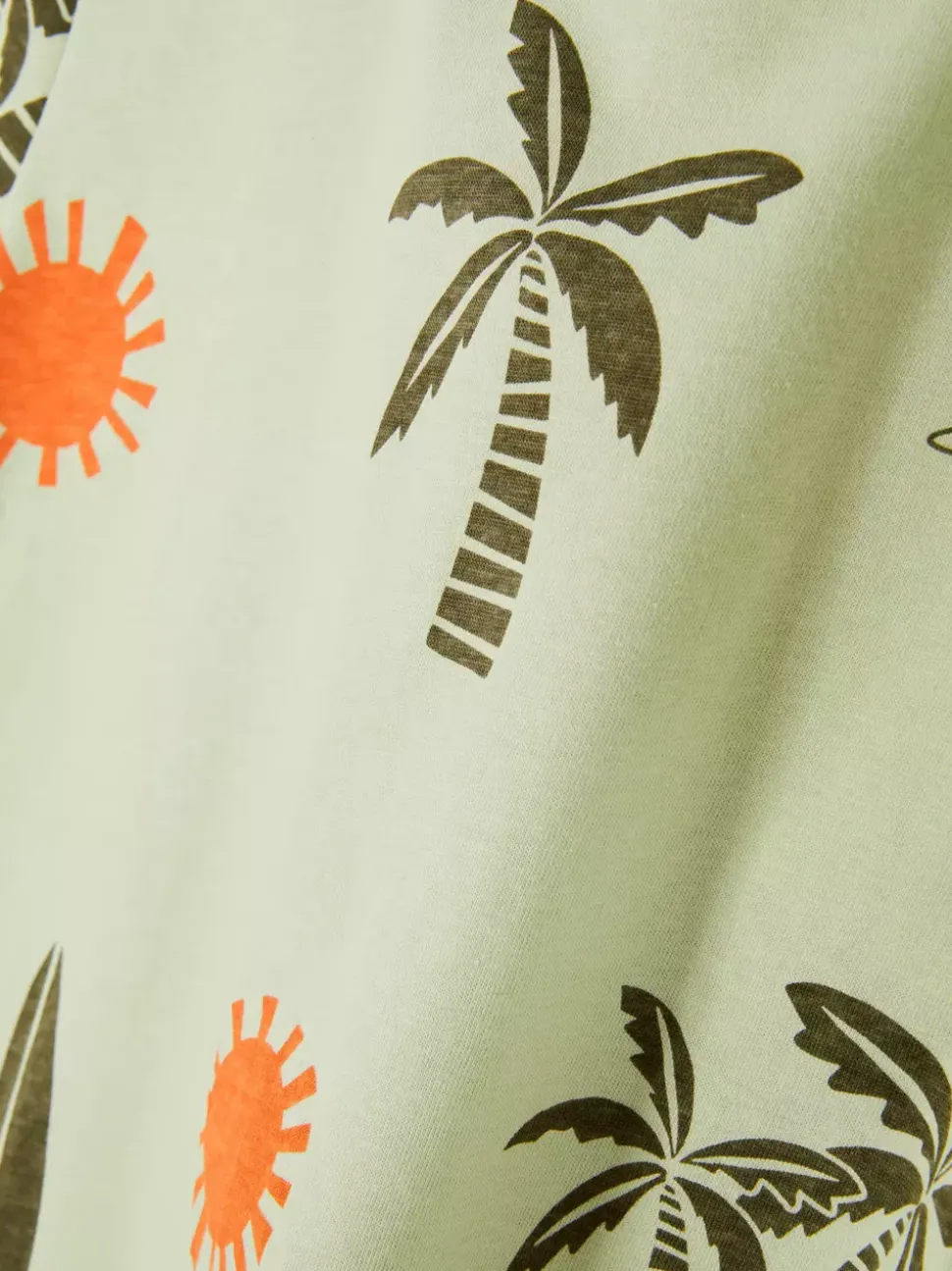 Kolorowy T-shirt z krótkim rękawem i motywem rekina