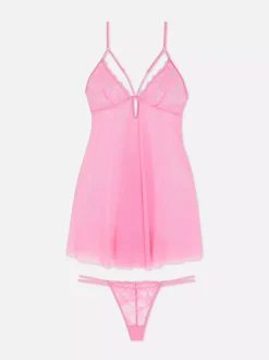 Komplet nieusztywnianej koronkowej bielizny