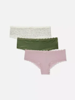 Koronkowe figi biodrówki, 3 pary