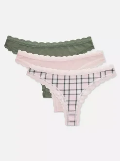 Koronkowe figi brazylijskie, 3 pary