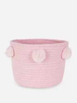 Kosz do przechowywania z pomponami