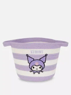 Kosz w paski z motywem Kuromi z Hello Kitty