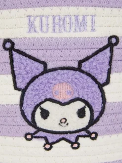Kosz w paski z motywem Kuromi z Hello Kitty