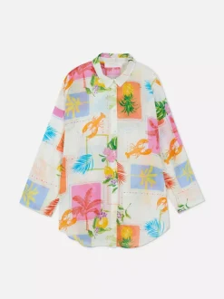 Koszula plażowa z nadrukiem