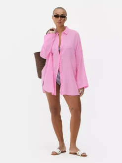 Koszula plażowa z zapięciem na guziki