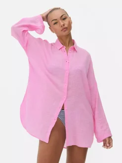 Koszula plażowa z zapięciem na guziki