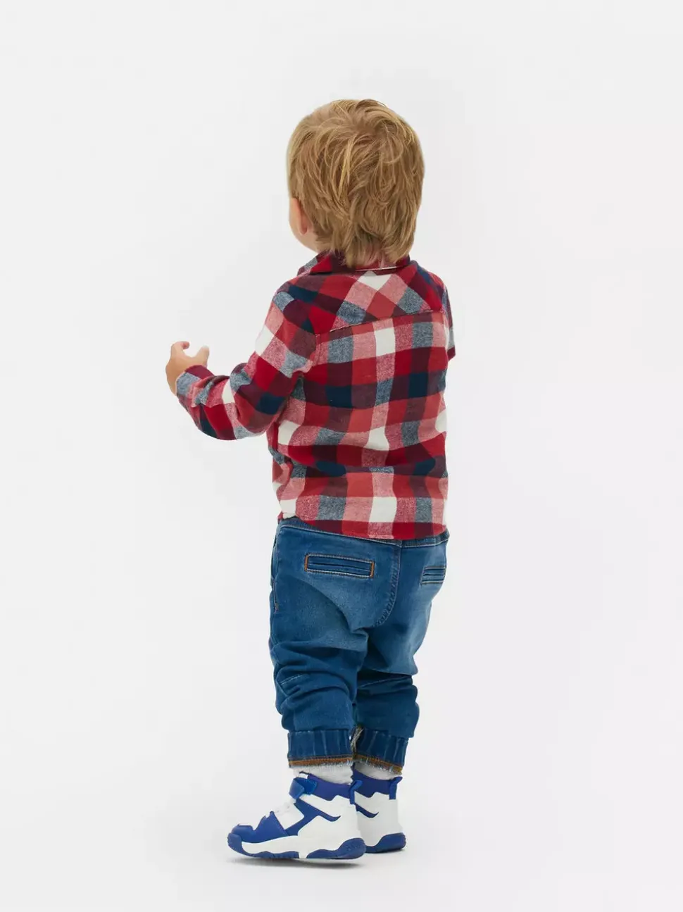 Koszula w kratę z długim rękawem