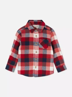 Koszula w kratę z długim rękawem