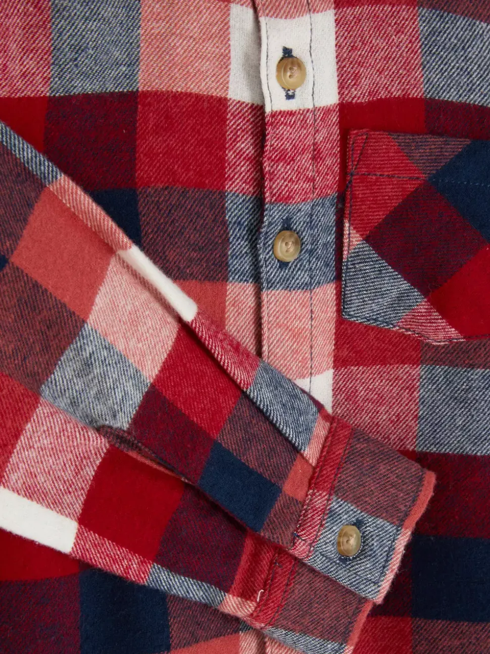 Koszula w kratę z długim rękawem