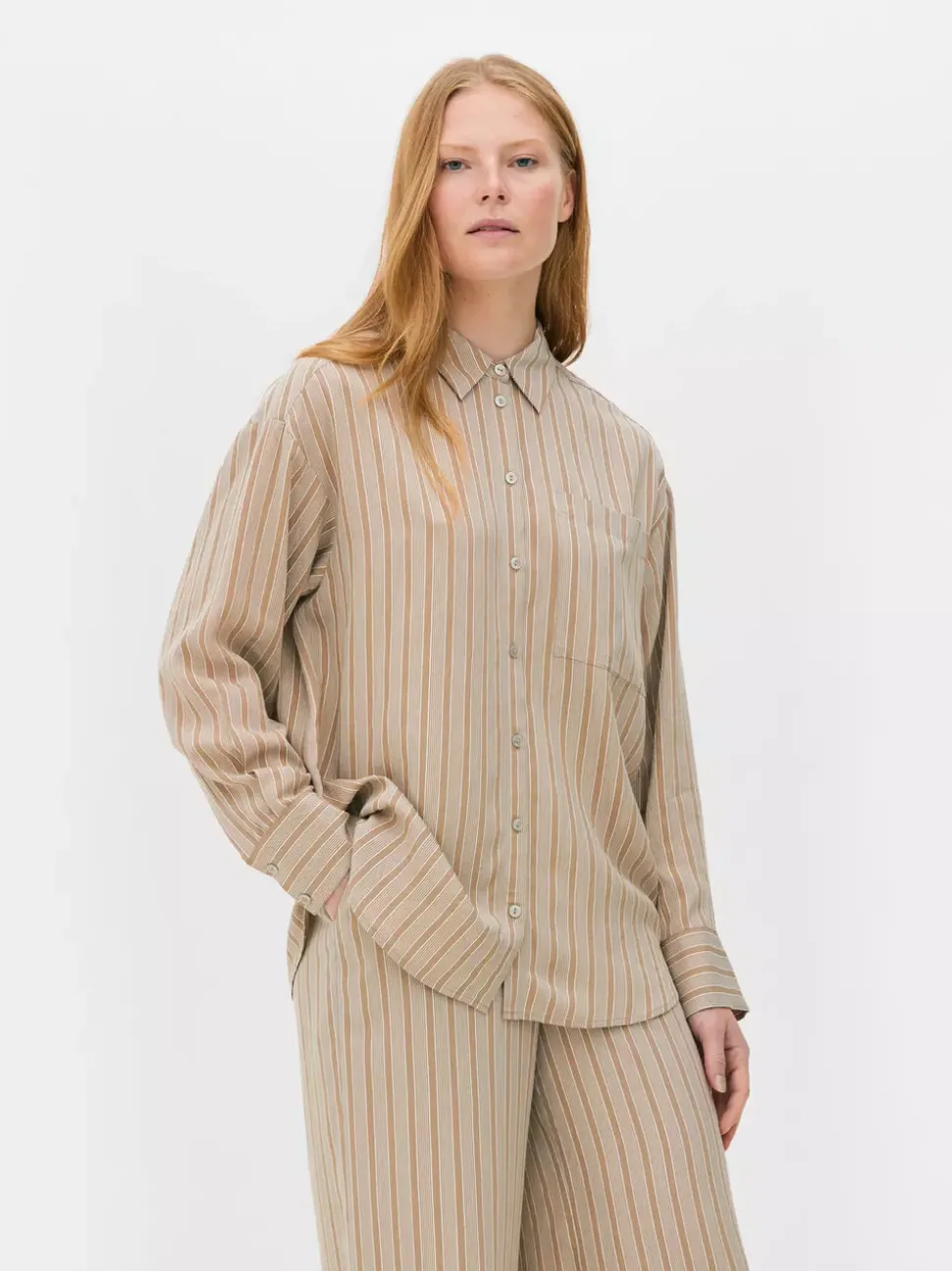 Koszula w paski zapinana na guziki The Edit