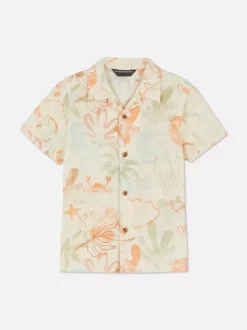 Koszula z krótkim rękawem i morskim nadrukiem