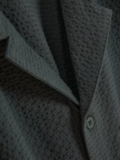 Koszula zapinana na guziki z tkaniny seersucker Kem