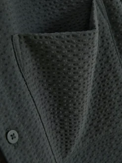 Koszula zapinana na guziki z tkaniny seersucker Kem