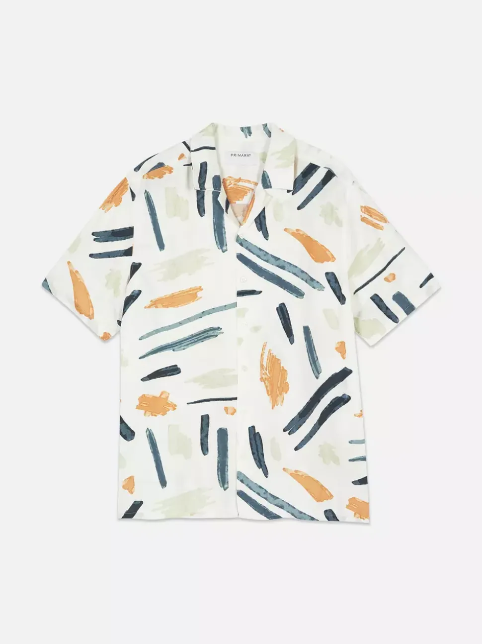 Koszula zapinana na guziki z abstrakcyjnym wzorem