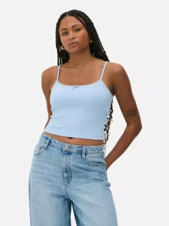 Koszulka na ramiączkach z dołączonym biustonoszem