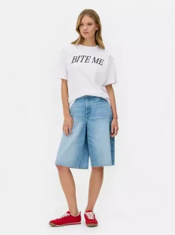 Koszulka oversize z napisem