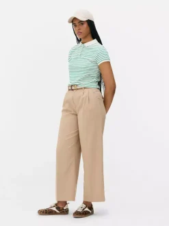 Koszulka polo z krótkim rękawem i haftowanym misiem