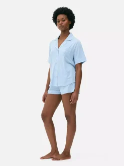 Krótka piżama dżersejowa z nadrukiem