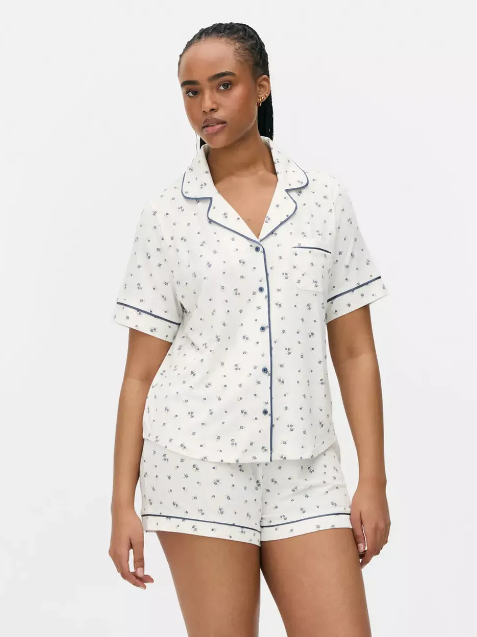 Krótka piżama dżersejowa z nadrukiem