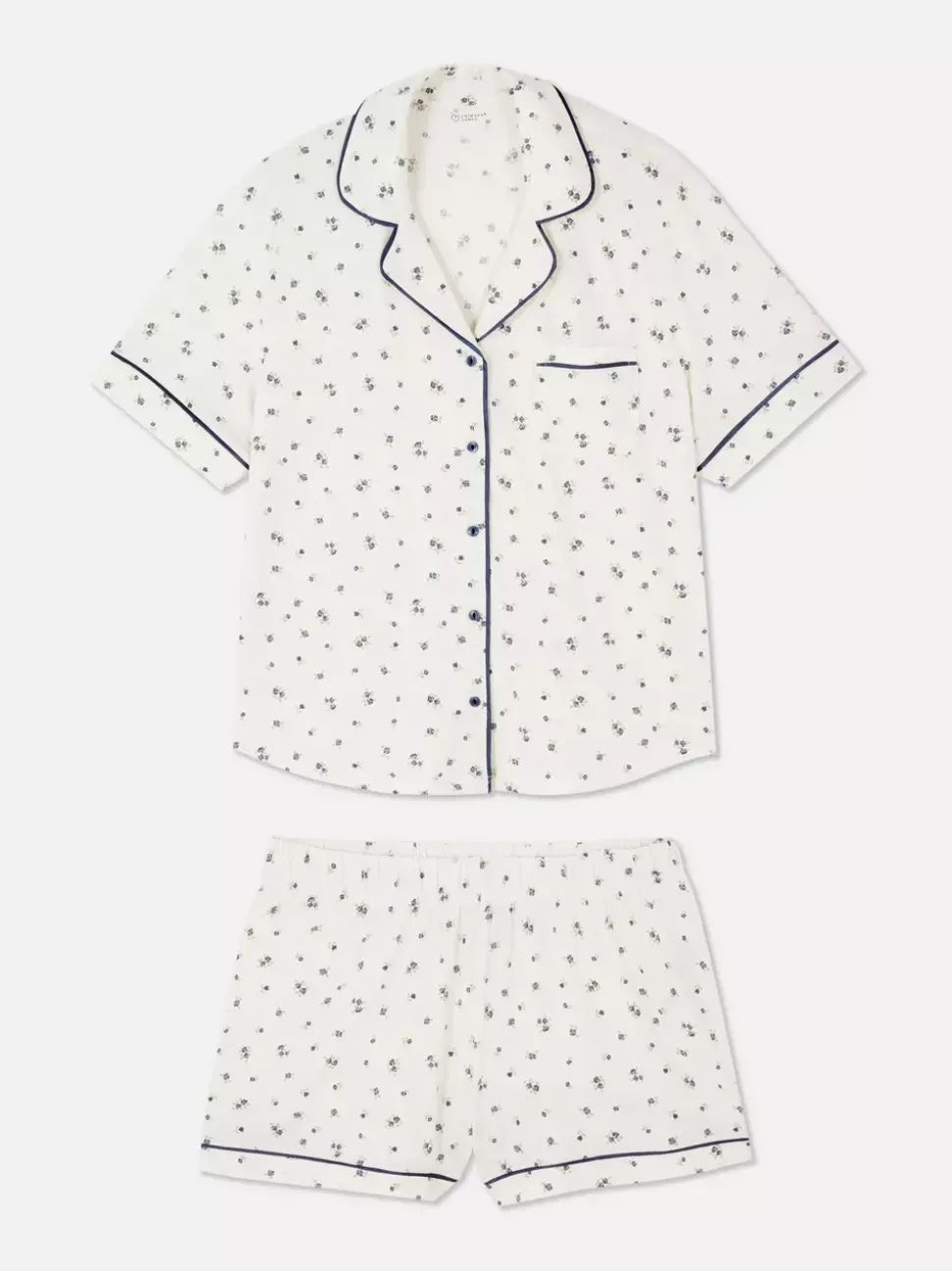 Krótka piżama dżersejowa z nadrukiem