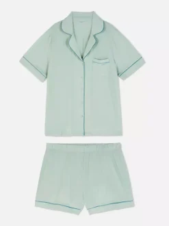 Krótka piżama z dżerseju