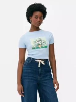 Krótki T-shirt z motywem van Gogha