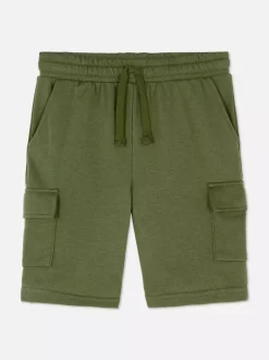 Krótkie bojówki ze sznurkiem ściągającym