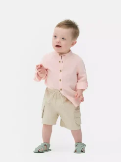 Krótkie bojówki ze sznurkiem ściągającym