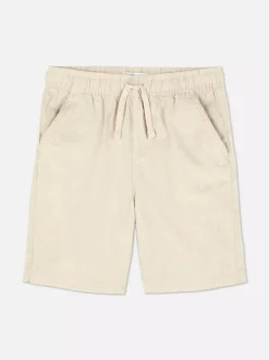 Krótkie chinosy ściągane sznurkiem