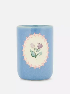 Kubek ceramiczny w kwiaty