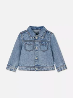 Kurtka jeansowa z zapięciem na zatrzaski