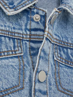 Kurtka jeansowa z zapięciem na zatrzaski