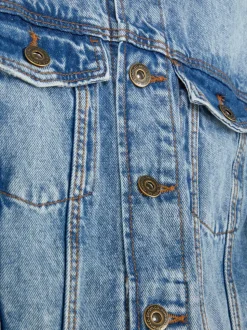 Kurtka jeansowa zapinana na guziki