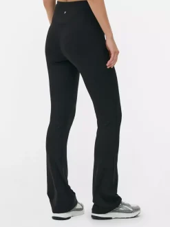 Legginsy do jogi z rozkloszowanymi nogawkami