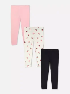 Legginsy w różnych wzorach, 3 pary