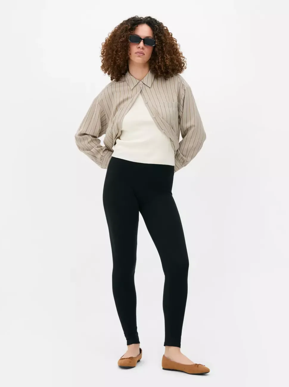 Legginsy z mieszanki bawełny