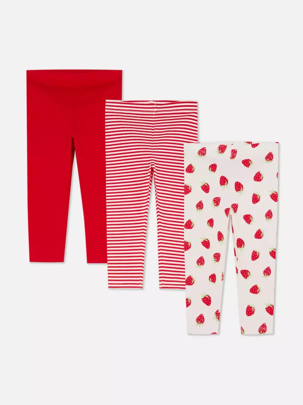 Legginsy z nadrukiem, 3 pary