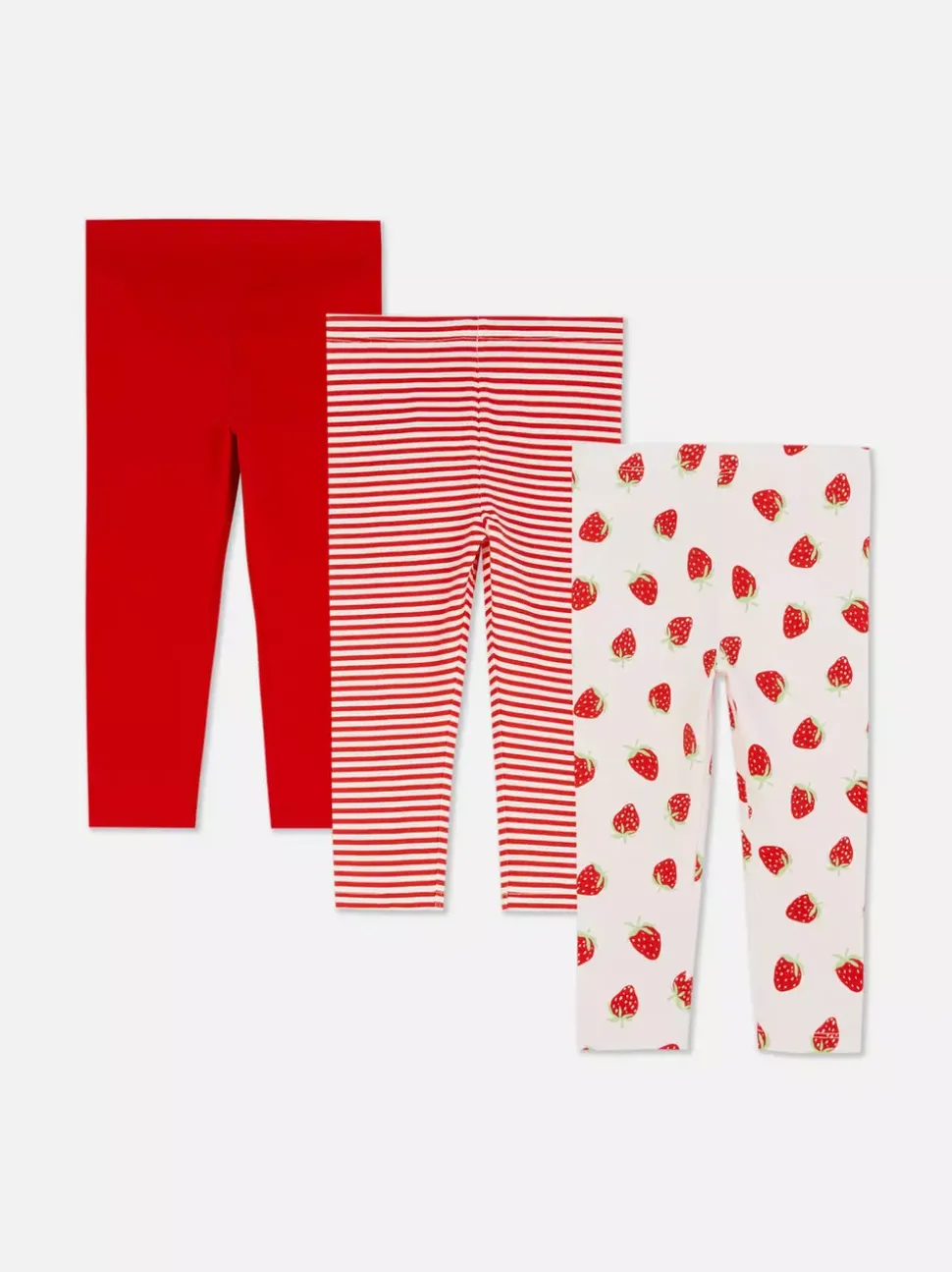 Legginsy z nadrukiem, 3 pary