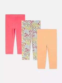 Legginsy z nadrukiem, 3 pary