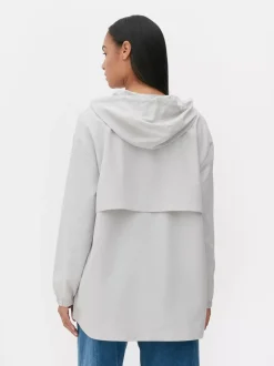 Lekka przeciwdeszczowa parka z kapturem