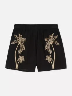 Letnie szorty z motywem palmy