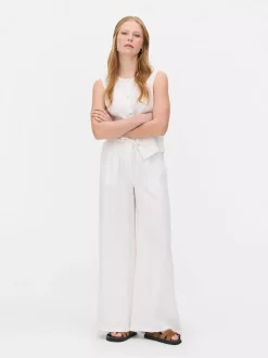 Lniane spodnie The Edit