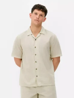 Lniany T-shirt z krótkim rękawem, część zestawu