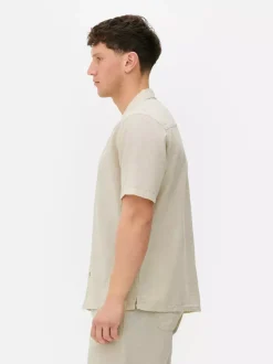 Lniany T-shirt z krótkim rękawem, część zestawu