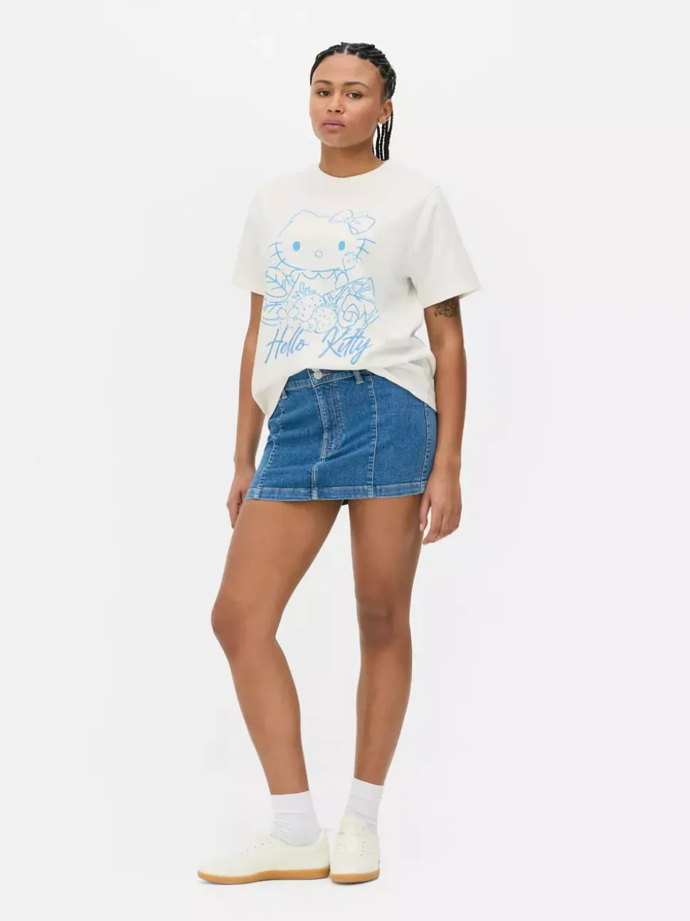 Luźny T-shirt z wizerunkiem Hello Kitty