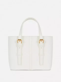 Mała torba shopper typu bucket ze sztucznej skóry